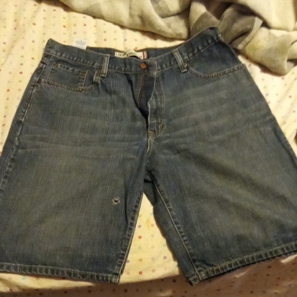 Men's Blue Denim Shorts